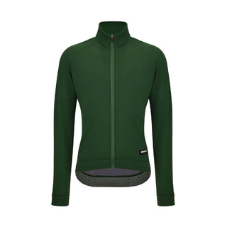 Santini SMS RTR Technical Windproof Winter Fleece Jacket - Green