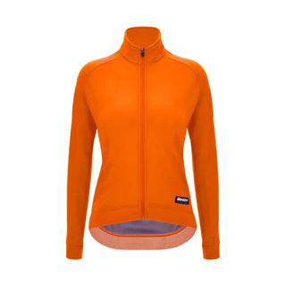 Santini SMS RTR Women’s Technical Winter Fleece Jacket - Deep Orange