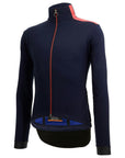Santini Vega Multi Jacket With Hood - Nautica Blue