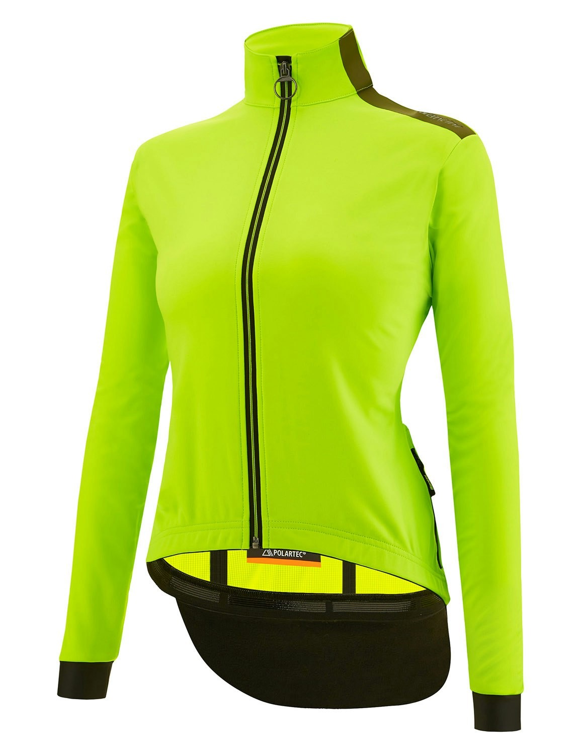 Santini Vega Multi Jacket Women's With Hood - Lime