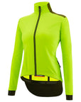 Santini Vega Multi Jacket Women's With Hood - Lime