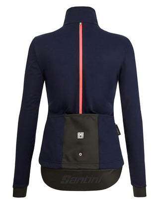 Santini Vega Multi Jacket Women's With Hood - Navy Blue