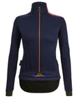 Santini Vega Multi Jacket Women's With Hood - Navy Blue