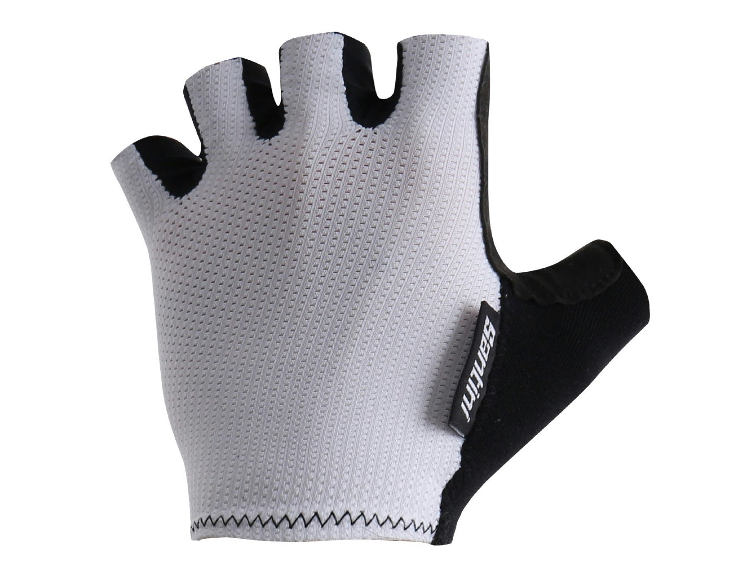 Santini Brisk Half Finger Gloves - White