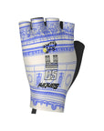 Santini TDF Arc De Triomphe Stage Gloves - White/Blue