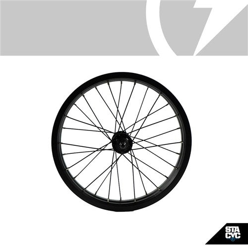 STACYC Spare Part 16H Front Wheel Assembly 16 Rim Hub &amp; Spokes