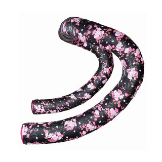 Supacaz Super Sticky Kush Sakura Bar Tape With Pink Star Plugz - Pink