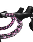 Supacaz Super Sticky Kush Sakura Bar Tape With Pink Star Plugz - Pink