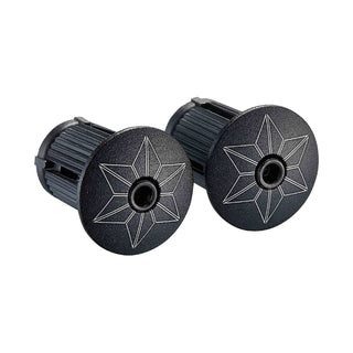 Supacaz Super Sticky Kush Splat Bar Tape With Black Star Plugz - White