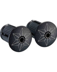 Supacaz Super Sticky Kush Splat Bar Tape With Black Star Plugz - White