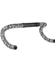 Supacaz Super Sticky Kush Splat Bar Tape With Black Star Plugz - White