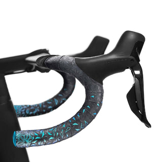 Supacaz Super Sticky Kush Star Fade Bar Tape With Blue Star Plugz - Blue Refract