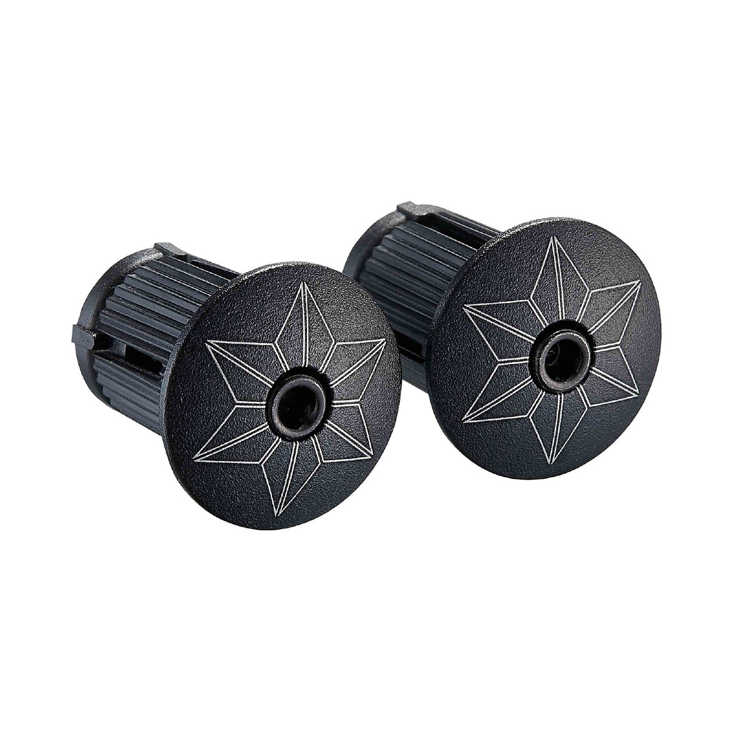 Supacaz Super Sticky Kush Star Fade Bar Tape With Black Star Plugz - Fire Refract