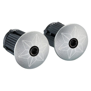 Supacaz Bling Ano Plugs Bar Tape - Platinum