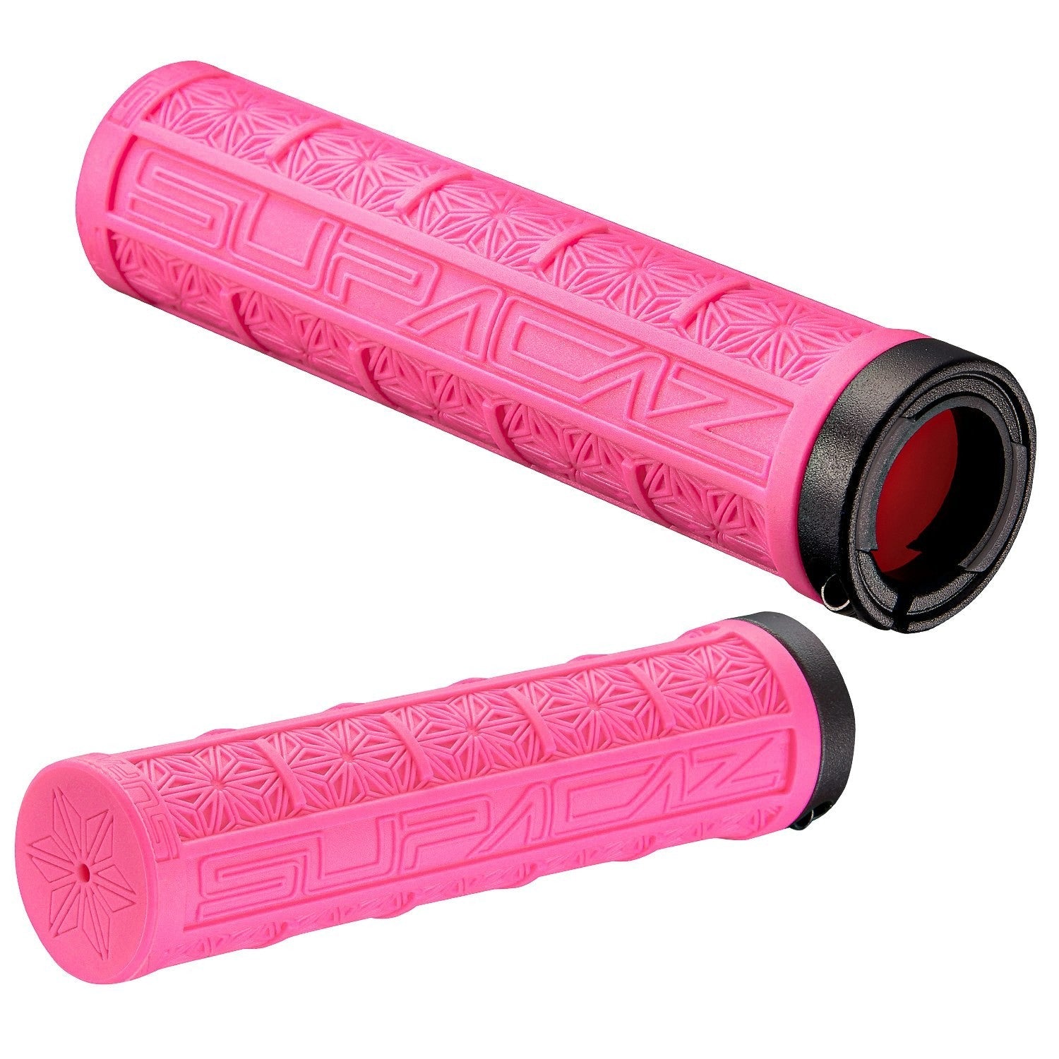 Supacaz Grizips Mountain Bike Grips 110MM - Neon Pink