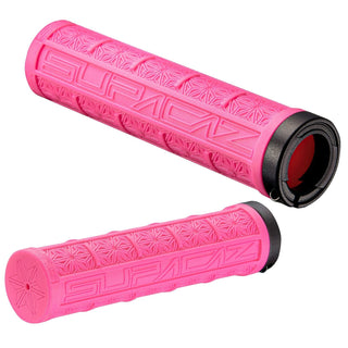 Supacaz Grizips Mountain Bike Grips 110MM - Neon Pink