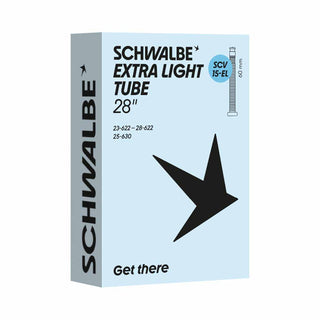 Schwalbe Extra Light SCV 80mm 60mm Tube 15-EL (28") 27–28 × 0.90–1.10 700x23-28