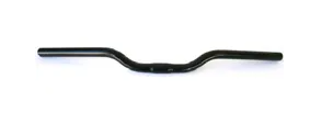 Handlebar 25.4mm, 60cm Wide, 30mm Rise, Steel BLACK