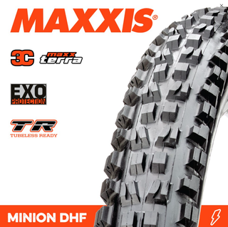 Maxxis Minion DHF 24 X 2.40 3C Terra EXO TR Fold 120TPI E-25