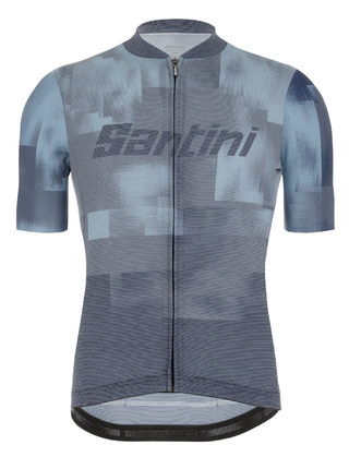 Santini Forza Indoor Men's Training Jersey Black/Grey