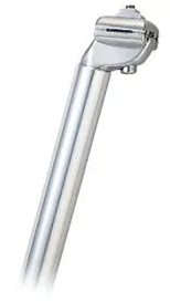 Bikelane Seat Post 28.6 x 400mm, Micro-Adjust, Alloy SILVER