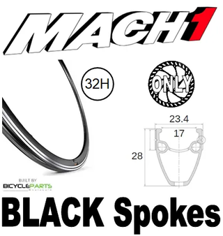 Mach1 Touring 700c Rear Wheel 135mm QR Centerlock Disc 32H