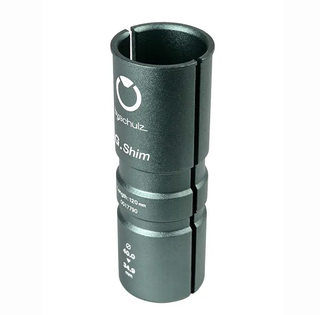 By,Shulz Shim/Sleeve (For Seatposts) - 30.9mm > 27.2mm - 120mm LENGTH - GREY Anodized Alloy - By,schulz