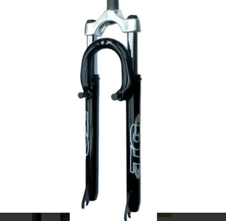 SUSPENSION FORK 26, Threaded 100mm, 1.1/8" (stem-230mm) for V brake. BLACK - including Crown.