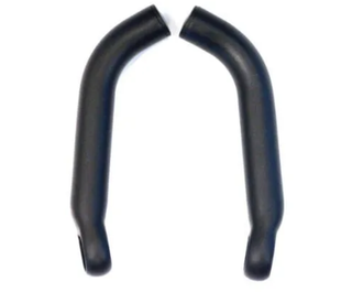 Bar Ends, pair, all black, 125mm length