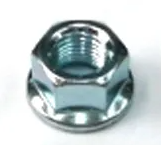 BPW Axle Nut- Rear Coaster, 3/8" X 24T, Flanged