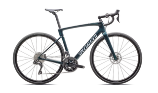 2025 Specialized Roubaix SL8 Comp Gloss Lagoon Tint Over Carbon / Morning Mist