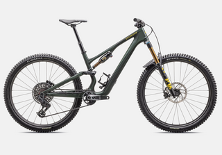 Specialized Stumpjumper 15 Pro - SRAM X0 AXS, FOX Factory - Satin Green Tint / Gunmetal / Satin Metallic Sulphur