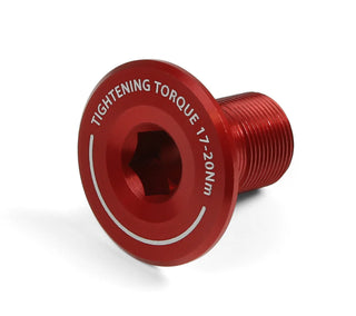 HOPE CRANKSET SHAFT END CAP - RED