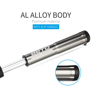 Beto Dual Function Shock And Tyre Pump 300 PSI CNC Alloy With 1.5" Gauge