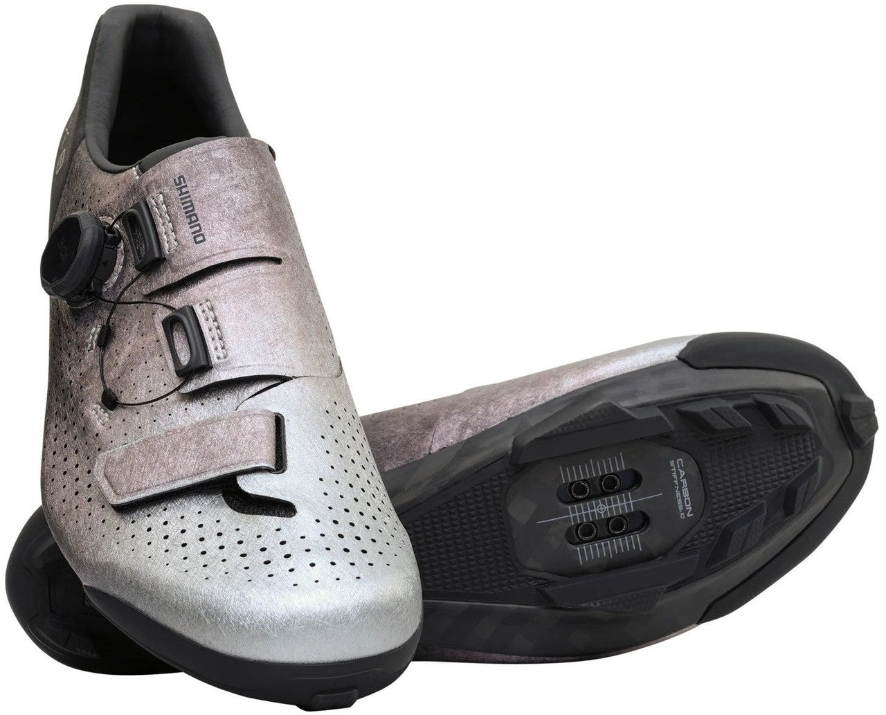 Shimano SH-RX801 SPD Wide Mens Gravel Shoe Silver
