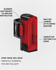 Lezyne Strip Drive 300+ Rear