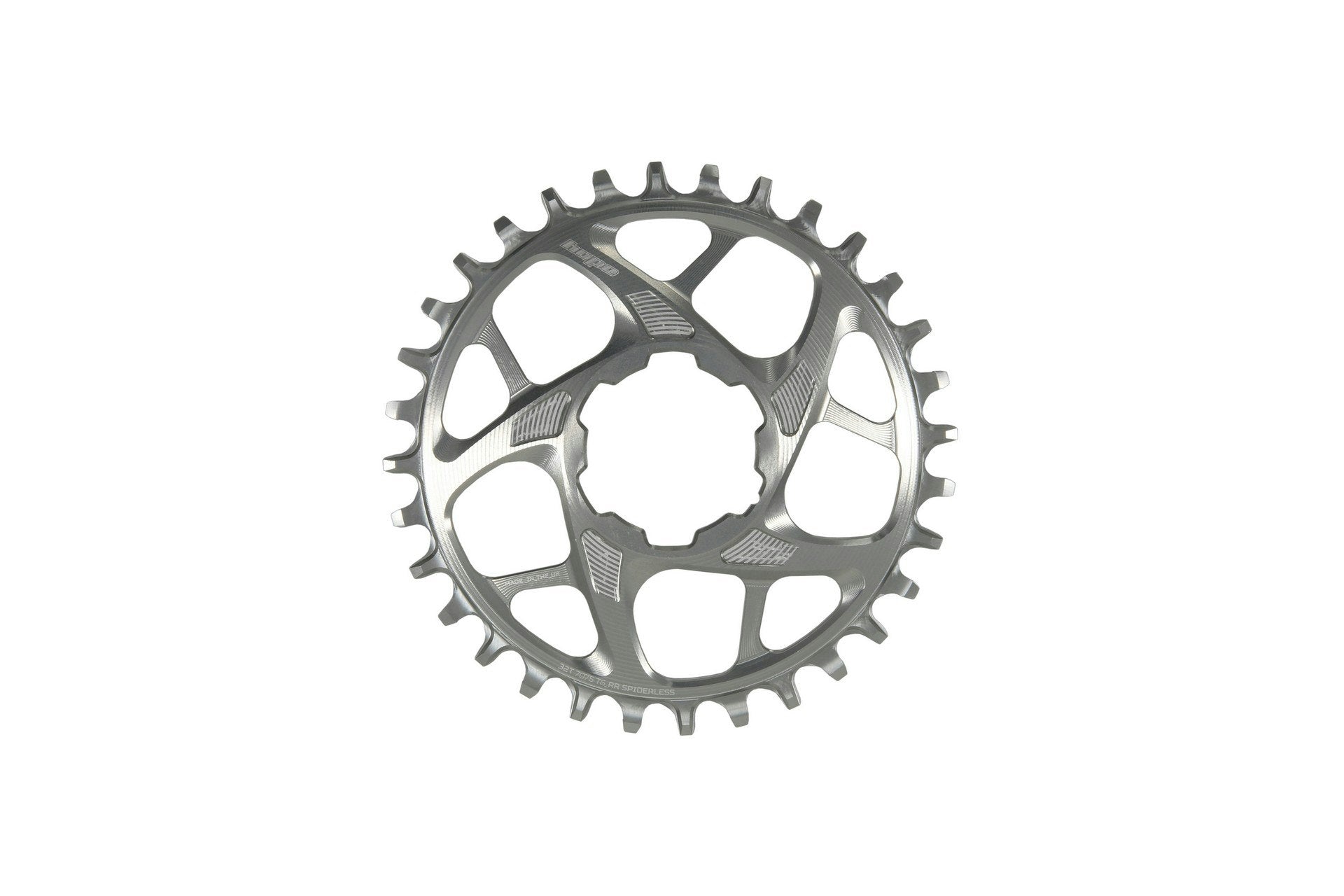 Hope R22 Spiderless Chainring - 32 Teeth Silver