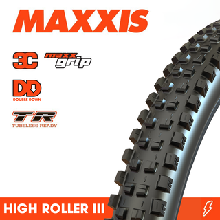 Maxxis High Roller III 3C GRIP DD TR (NEW 2024) FOLD 120X2TPI E-25