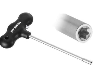 DT Swiss Spoke Key Tool Thru Rim Squorx Torx - Black