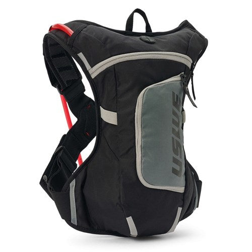 USWE Raw 4.0L Dirt Biking Hydration Pack With 3.0L Hydration Bladder - Black/Grey