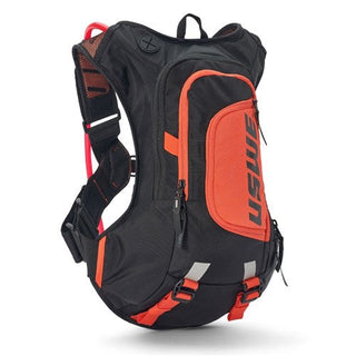 USWE Moto Hydro 8.0L Dirt Biking Hydration Pack With 3.0L Hydration Bladder - Black/Orange