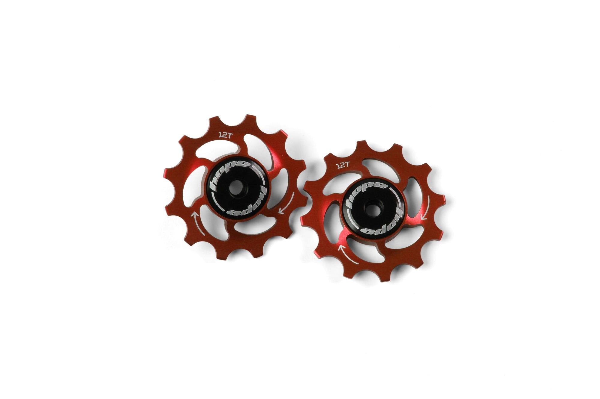 Hope Jockey Wheels Pair - 12 Teeth Red