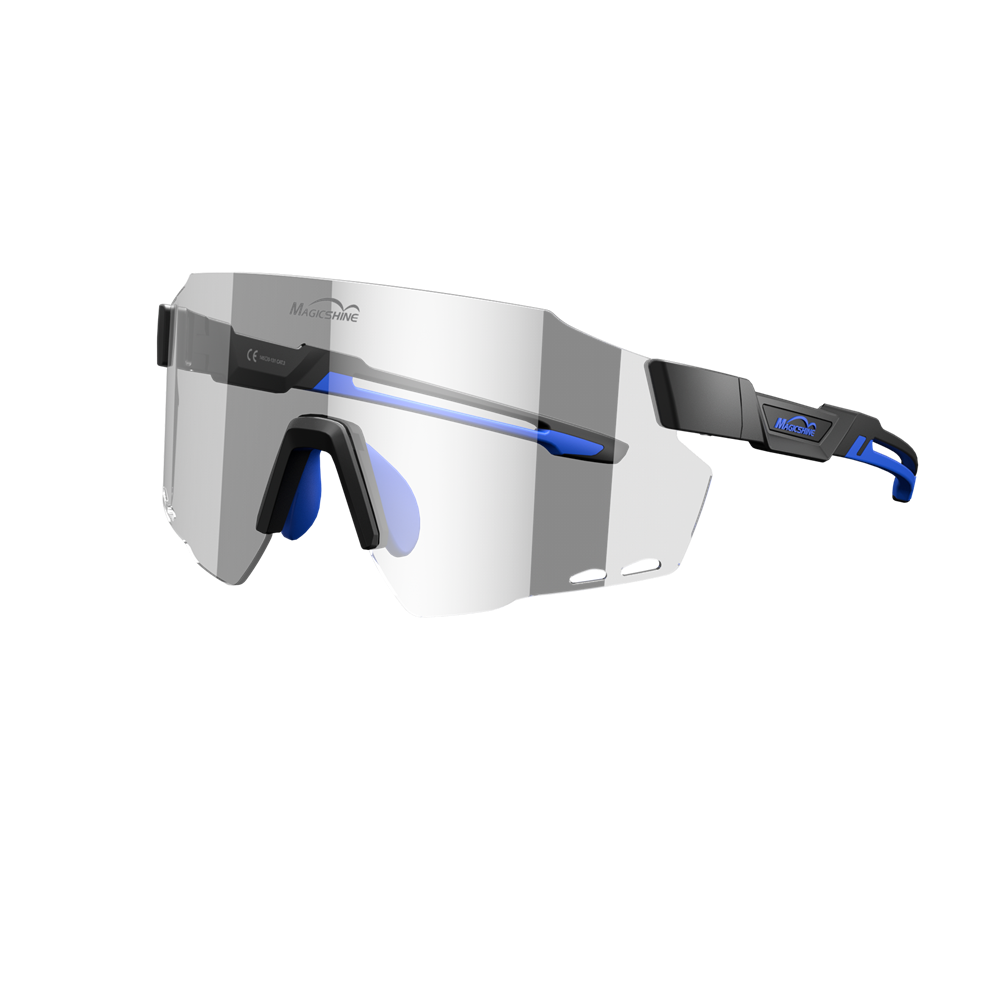 Magicshine Windbreaker Cycling Glasses Photochromic Lens - Blue