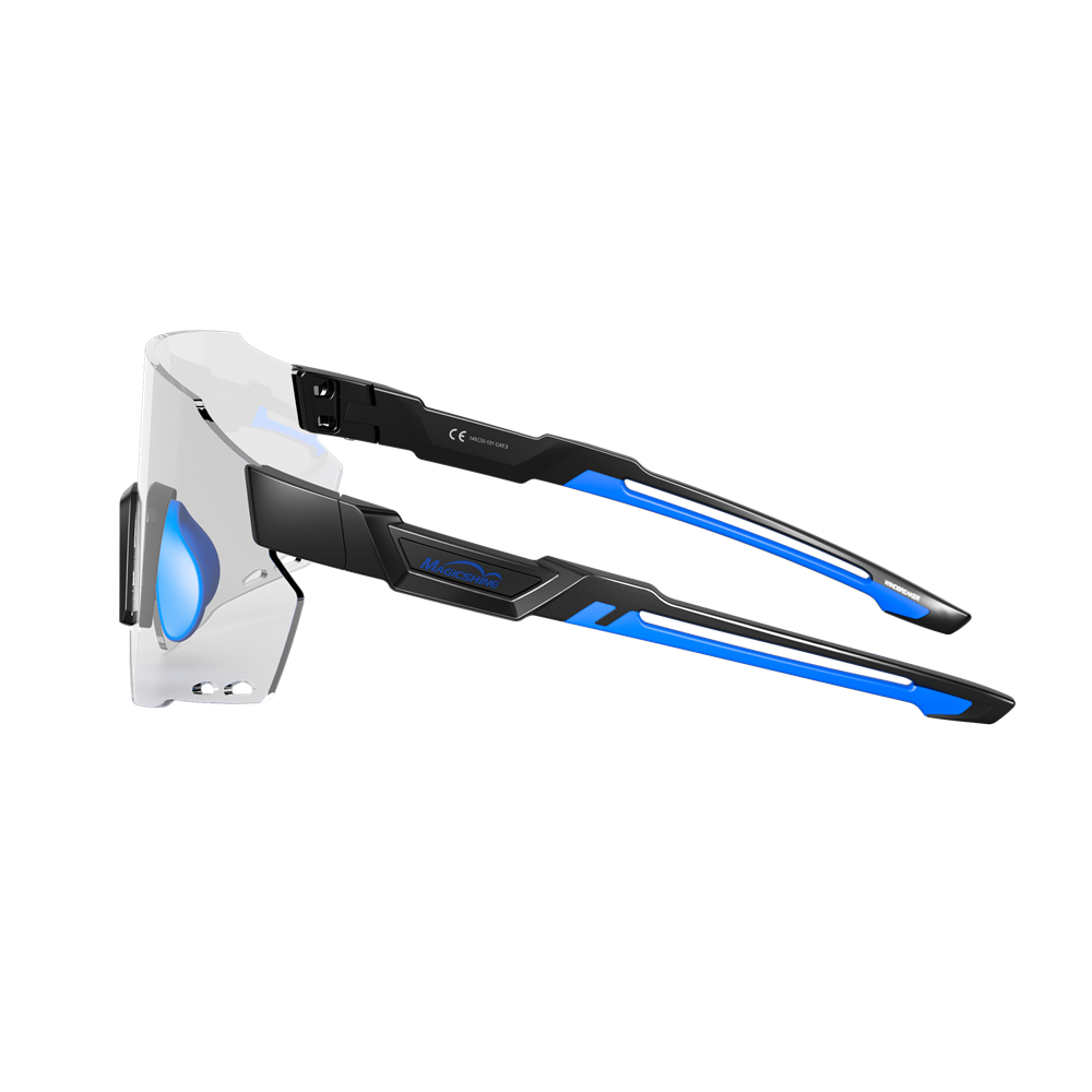 Magicshine Windbreaker Cycling Glasses Photochromic Lens - Blue