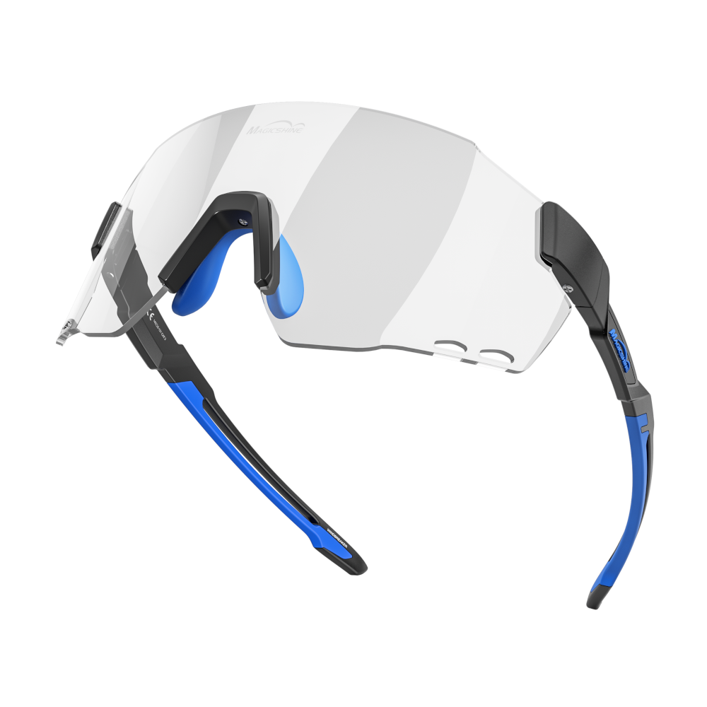 Magicshine Windbreaker Cycling Glasses Photochromic Lens - Blue