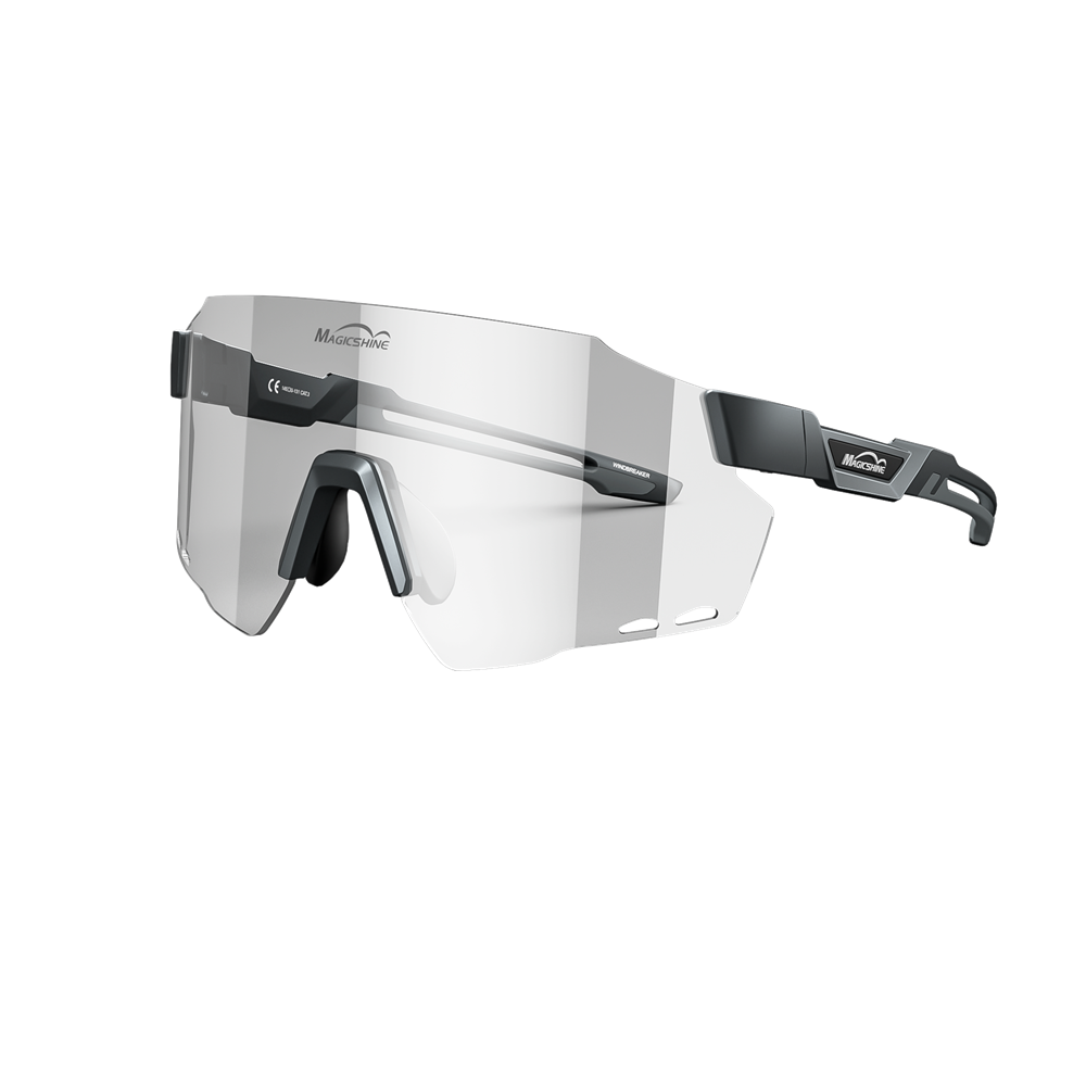 Magicshine Windbreaker Cycling Glasses Photochromic Lens - Black