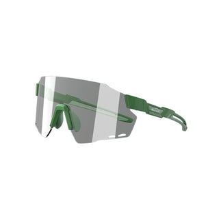 Magicshine Windbreaker Cycling Glasses Photochromic Lens - Matte Green
