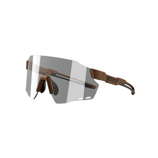 Magicshine Windbreaker Cycling Glasses Photochromic Lens - Brown Black