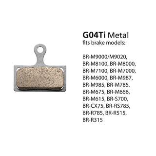 Shimano BR-M9000 Metal Brake Pads & Spring G04Ti