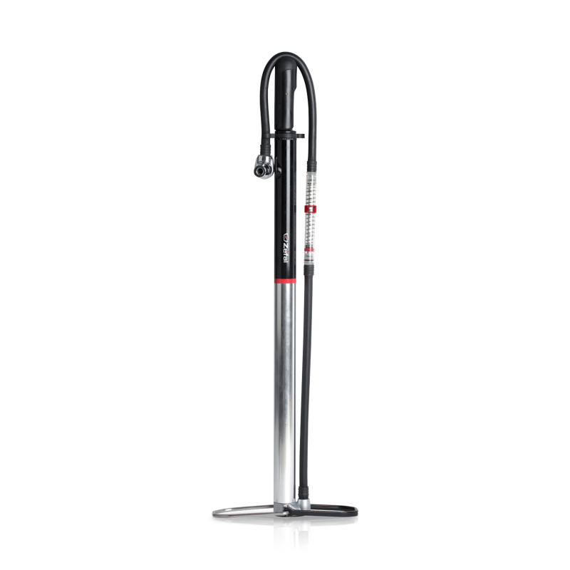 Zefal Profil Travel Floor Pump - Silver/Black